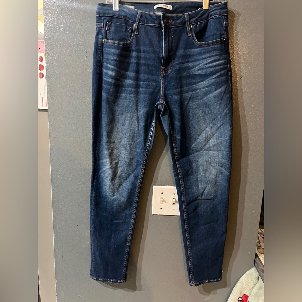 Vigoss Thompson Women's Deep Indigo tomboy Jeans